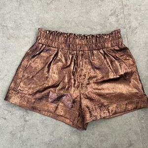 A New Day Metallic Shorts NWOT